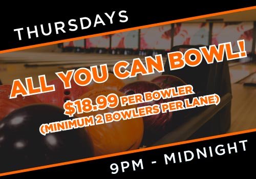 thursday all you can bowl